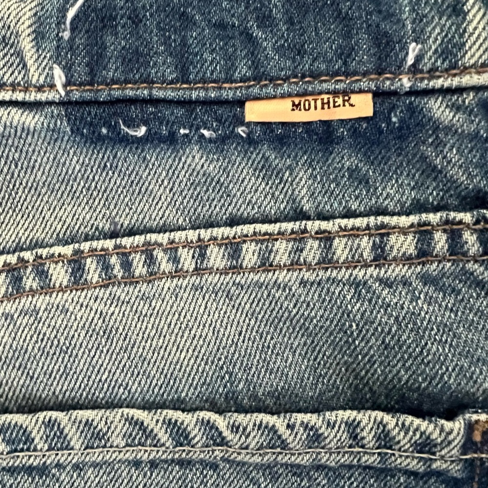 MOTHER jeans Light blue Relaxed Ditcher cropped 30 - Picture 4 of 9
